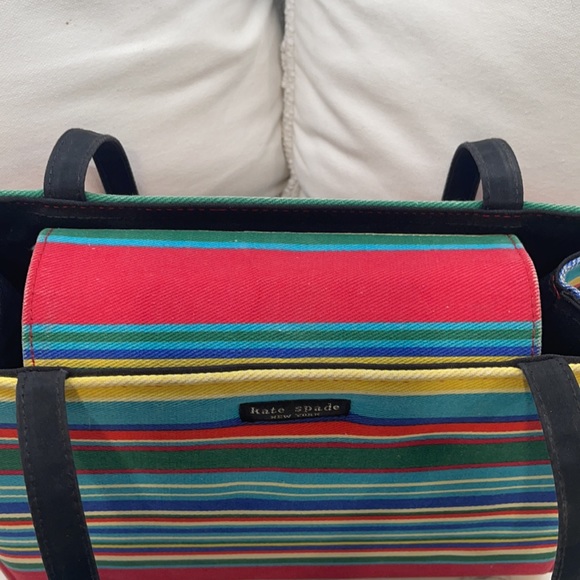 Kate Spade Vintage Westchester Canvas Striped Tote - Picture 4 of 10